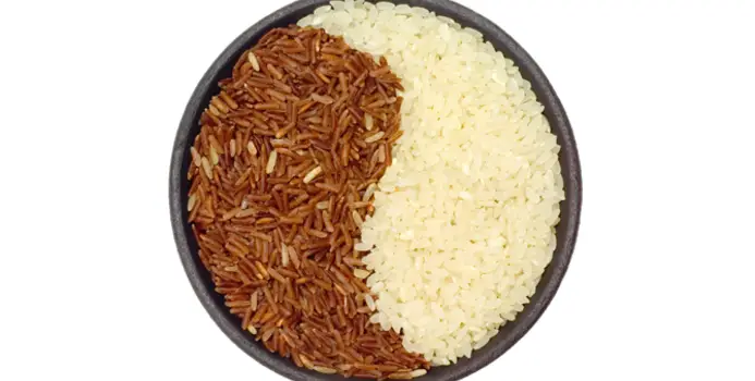 What is the difference between white rice and brown rice