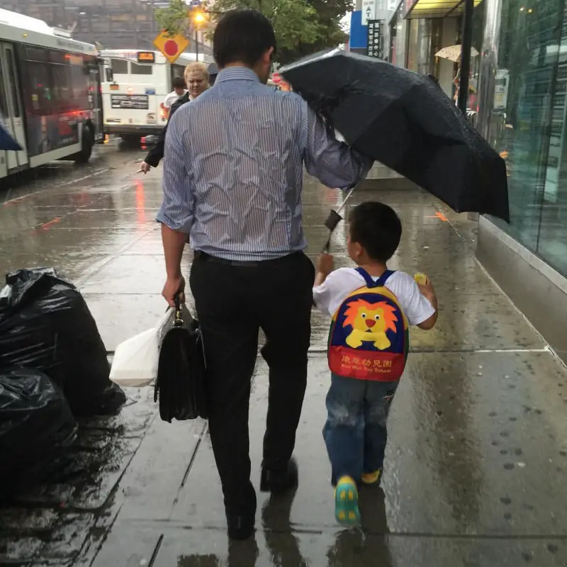 Love photos between father and son