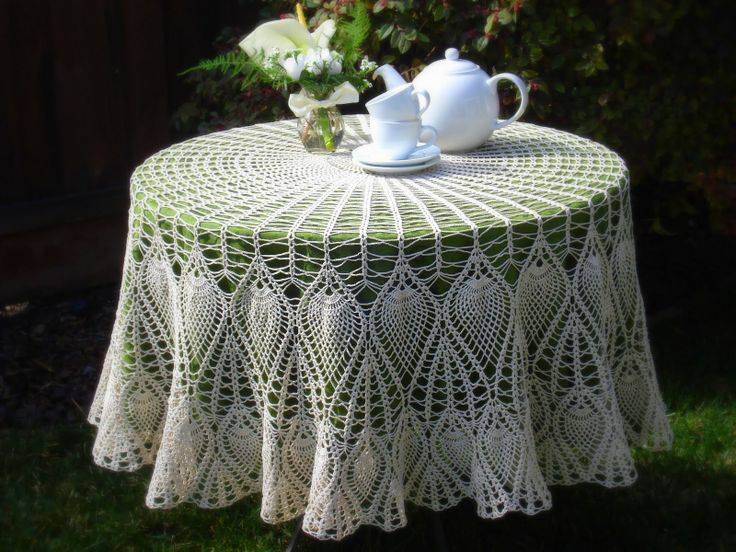 Crochet Tablecloth - Step by Step with Graphics