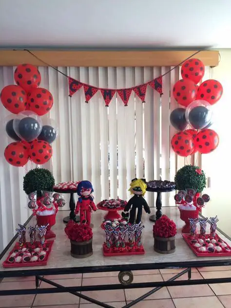 Decoração Festa Infantil Miraculous Ladybug: Ideias Simples