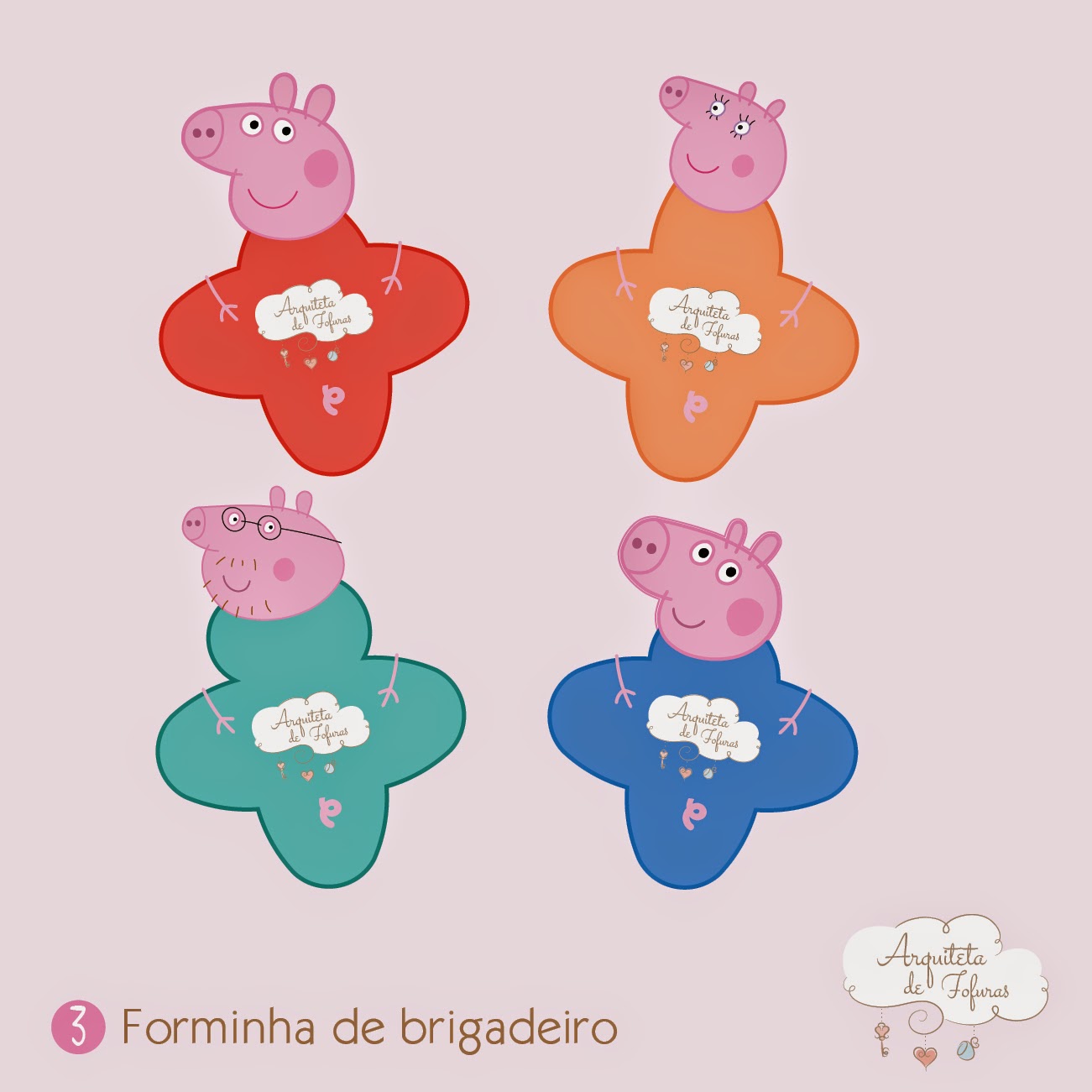 George Pig - Kit festa infantil grátis para imprimir - Inspire sua