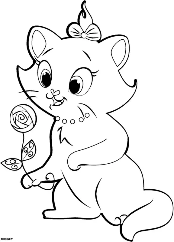 Desenhos da Gatinha Marie para Colorir