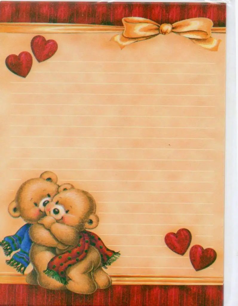 Papel De Carta De Amor Para Imprimir 6161