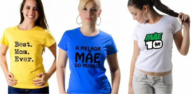 Camisetas Personalizadas Dia das Mães