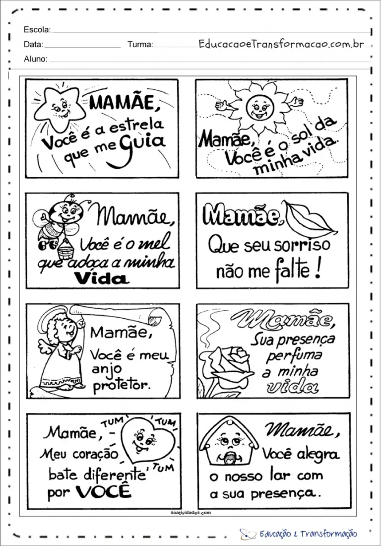 Atividades para o Dia das Mães para Berçário e Maternal