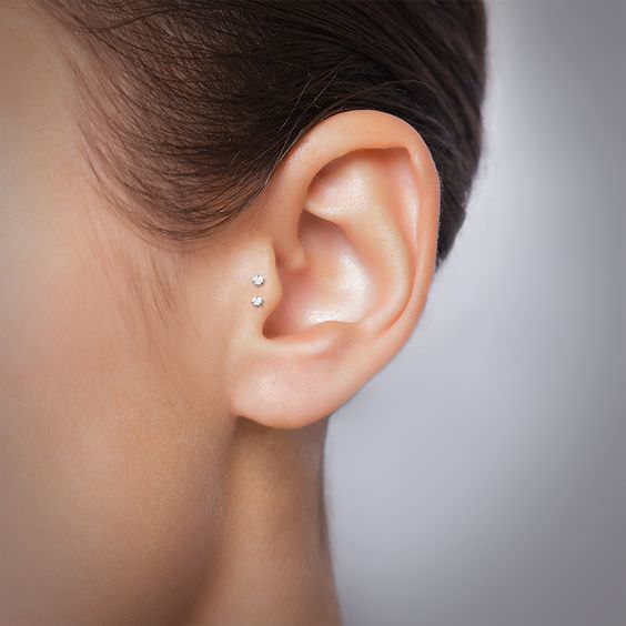 Piercing in the Tragus