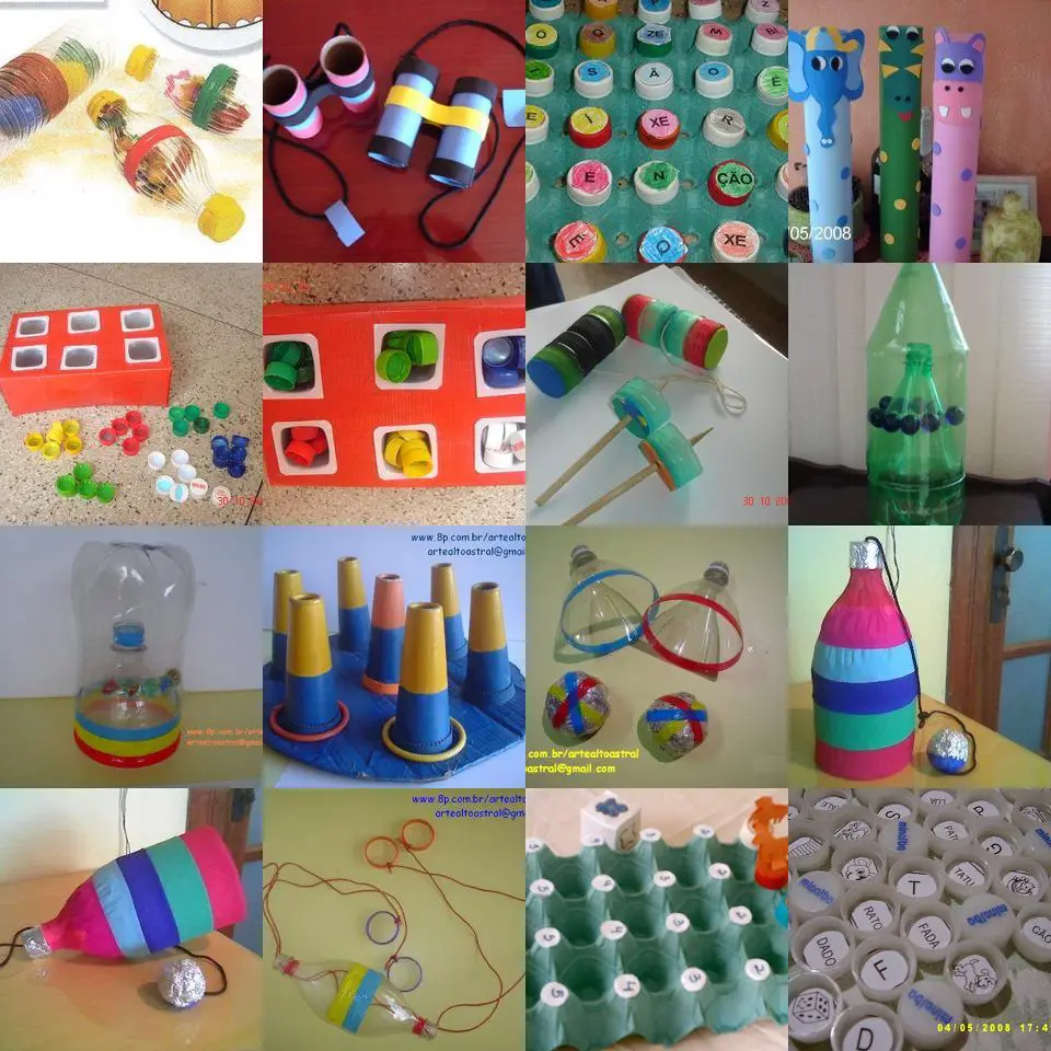 Jogos Feitos com Reciclagem para Educação Infantil