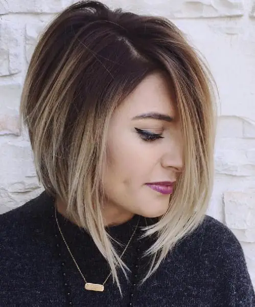 Cabelo long bob ombré hair