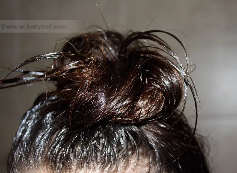 wet hair with oil hydration