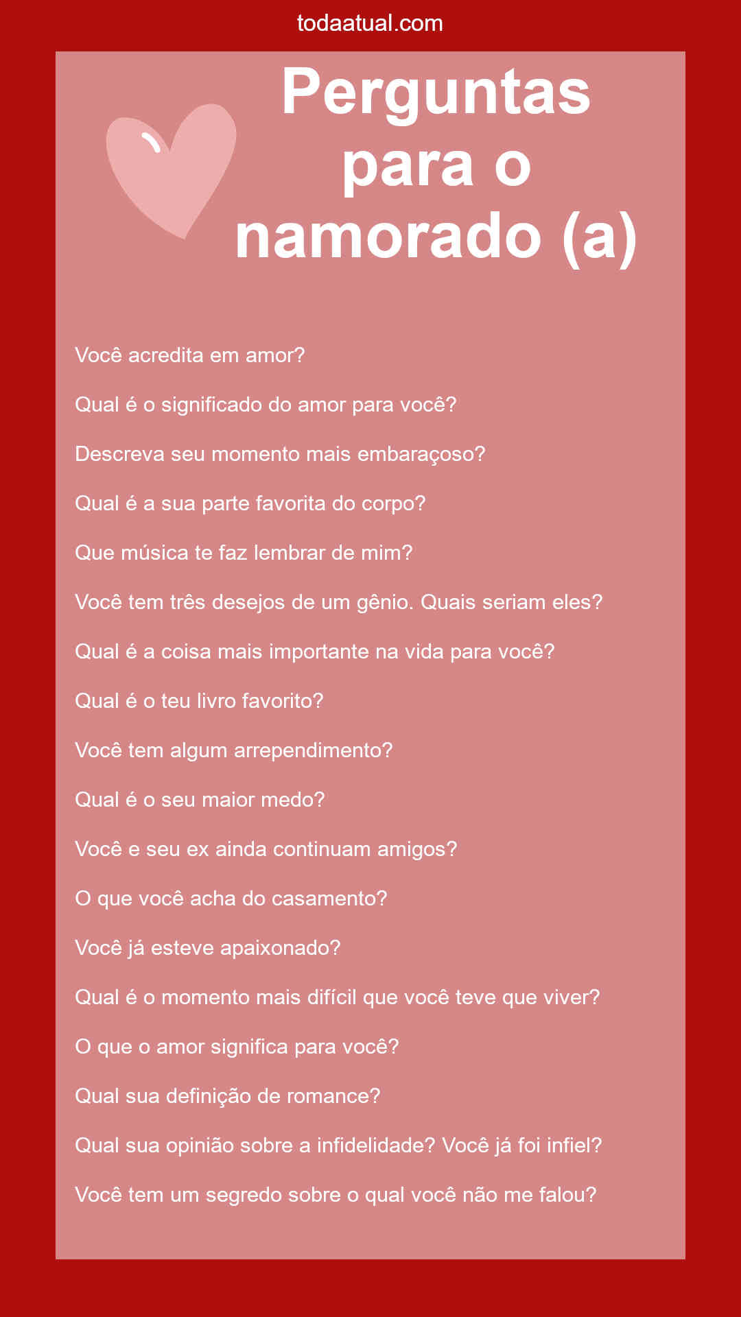 menos 2  Perguntas para brincadeiras, Perguntas para casais, Perguntas e  respostas brincadeira