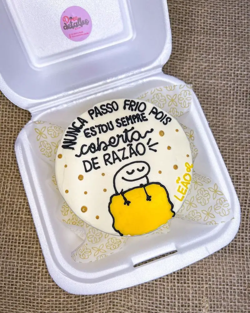 Bentô cake frases de aniversário e significado do meme