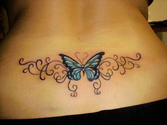 Tattoo on the Female Coccyx: 30 Photos 