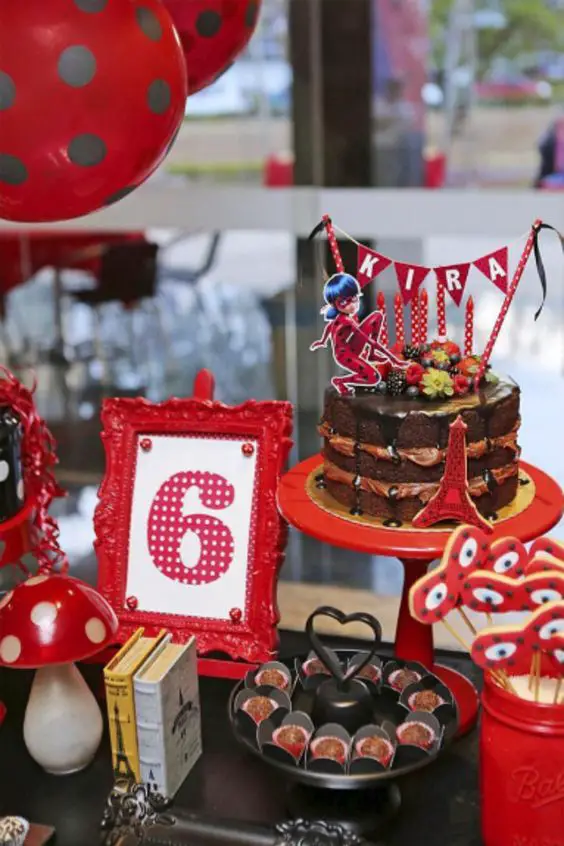 Decoração Festa Infantil Miraculous Ladybug: Ideias Simples