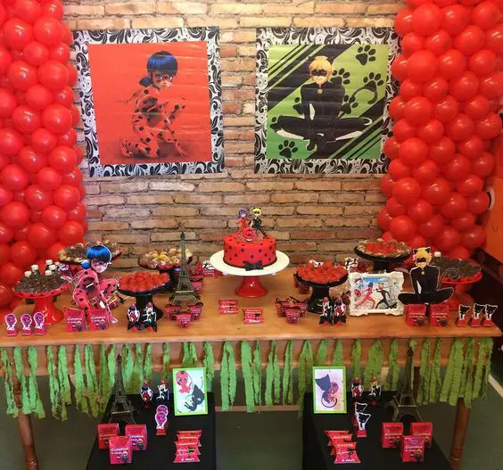 Decoração Festa Infantil Miraculous Ladybug: Ideias Simples