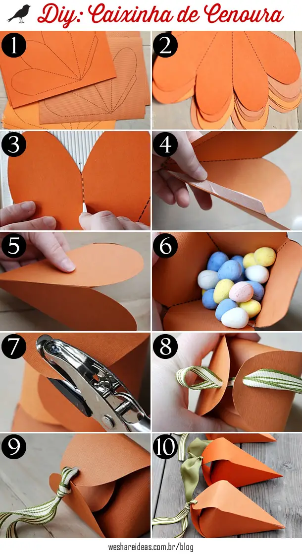 Easter wrapping: Step by step