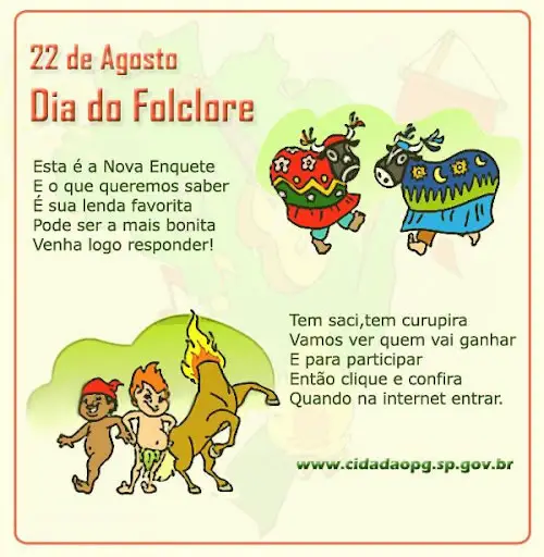 Dia do folclore 2019: Lembrancinhas, Atividades e Homenagem 