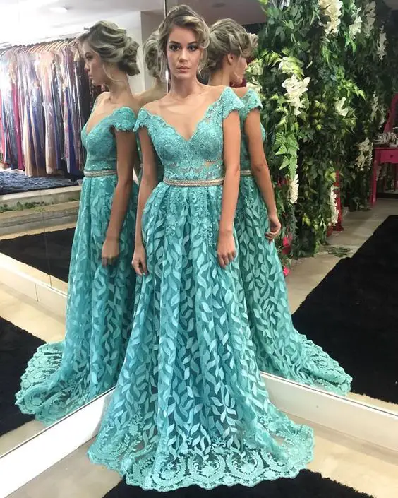 Vestidos de festa longo com renda