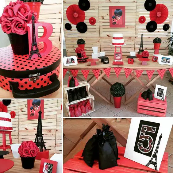 Decoração Festa Infantil Miraculous Ladybug: Ideias Simples