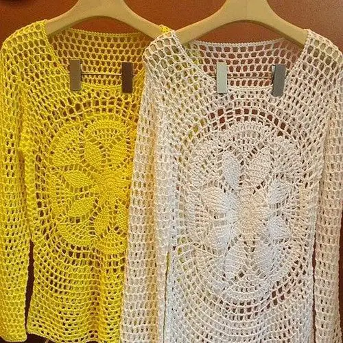Crochet Blouses with Graphics: Easy Step by Step