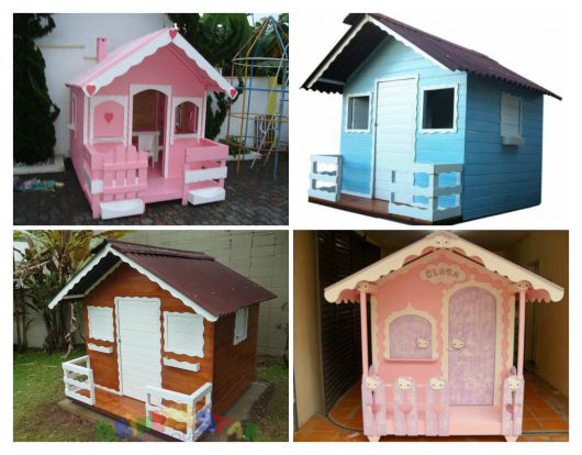 Casinha de Boneca de Madeira