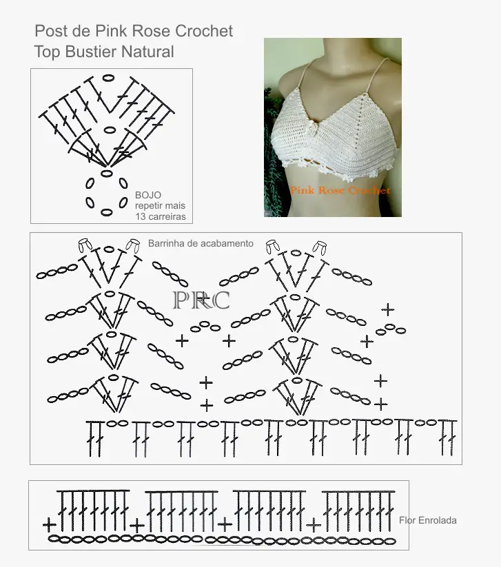 Crochet Crochet Top with Graphic: Step by step