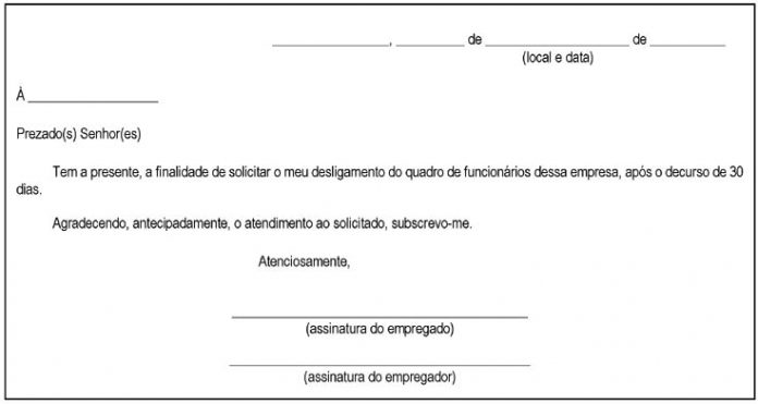 Carta De Demissão 9 Modelos Prontos 4667