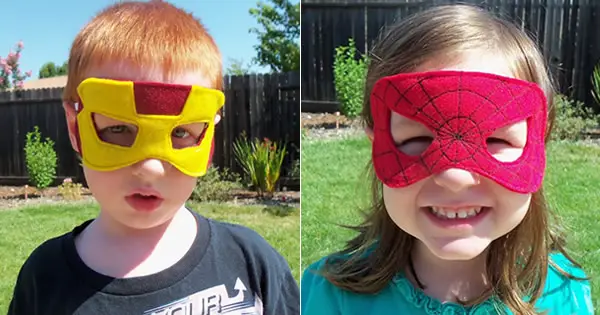 Máscaras de Super Heróis em Feltro