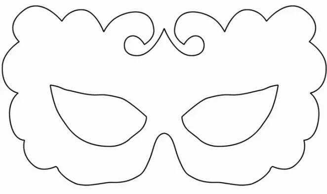 Шаблон масок для детей в детском саду. Карнавальная маска трафарет. Трафарет - маска. Карнавальные маски шаблоны для печати. Трафарет маски для лица.