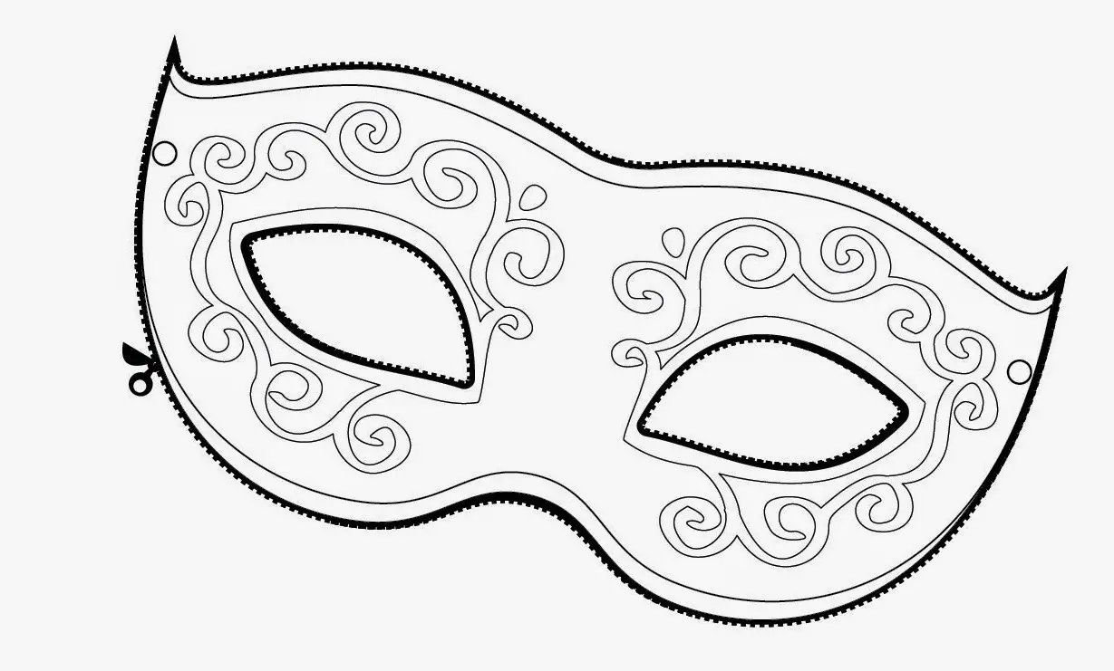 Moldes De Máscaras De Carnaval Para Imprimir E Recortar