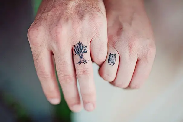 Tatuagens Minimalistas - Tatuagem perfeita para casais