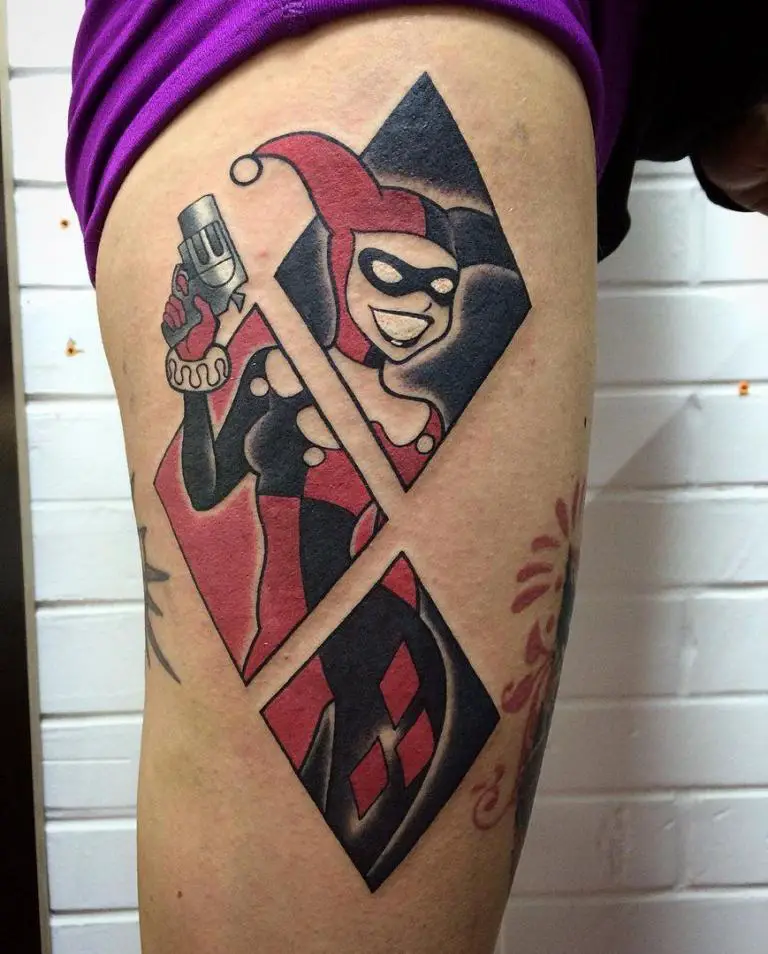 Tatuagem da Arlequina: +17 fotos e todos os significados