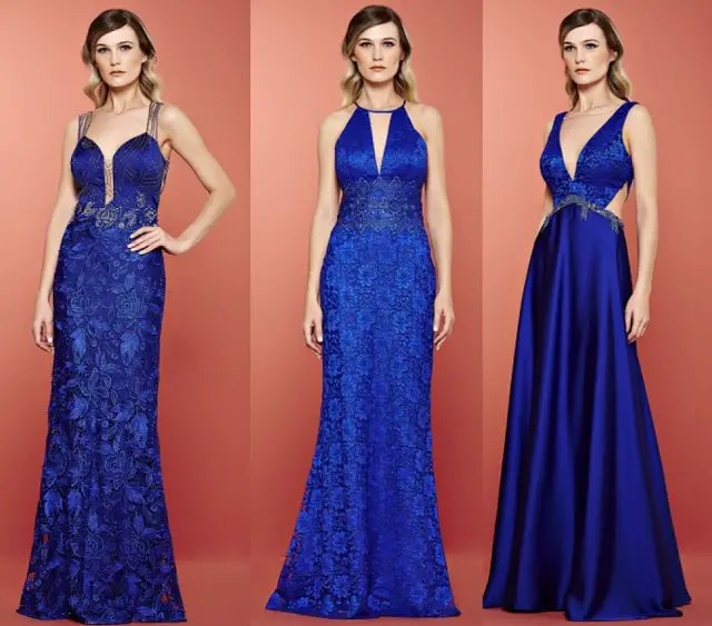 Vestido de Madrinha de Casamento Azul: 100 Modelos Lindos